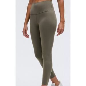 Lululemon Align 28" Army Greent Size 6 NWT.